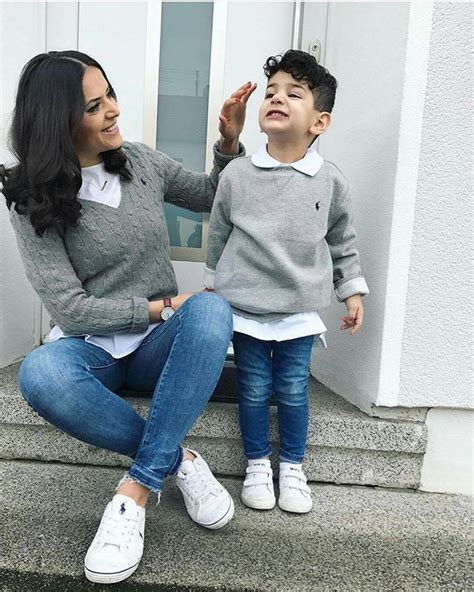 Mom & Baby Son Matching Clothing on Stylevore