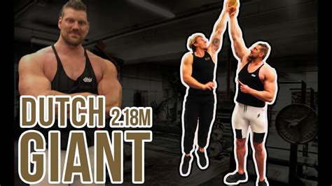 TRAINEN MET DE DUTCH FITNESS GIANT | 2'18 LANG & 155KG - YouTube