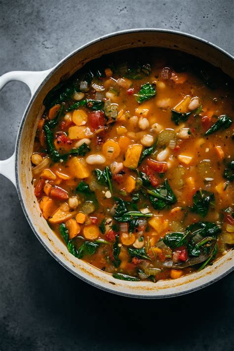 Three Bean Vegetable Soup (Vegan) | Crowded Kitchen