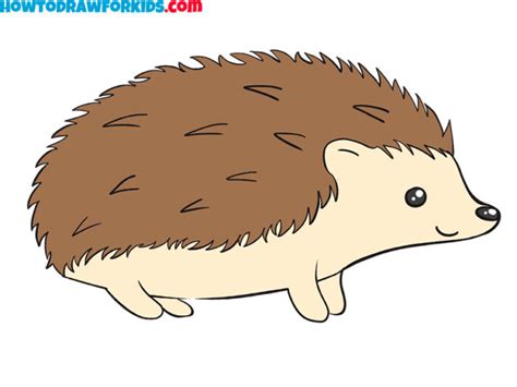 How to Draw a Hedgehog - Easy Drawing Tutorial For Kids