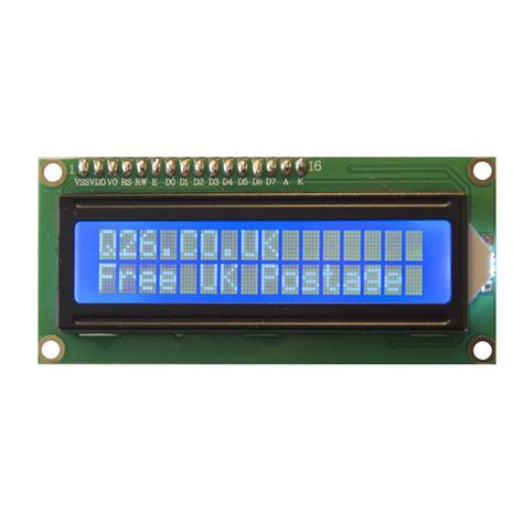 LCD 1602 Display Screen Blue