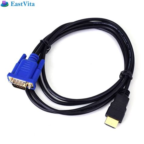 Aliexpress.com : Buy EastVita 1.8M HDMI to VGA Cable HD 1080P HDMI Male to VGA Male Video ...