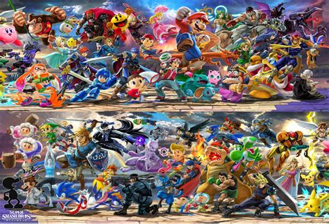 Super Smash Bros. Ultimate Characters Poster 13x19 | Etsy