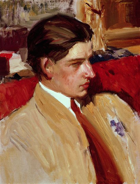 Self Portrait In Profile Painting by Joaquin Sorolla y Bastida