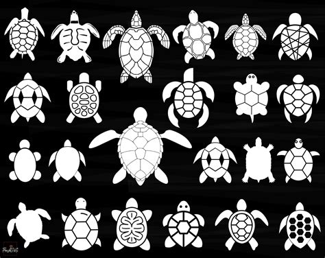 Turtle SVG Turtle Bundle SVG Turtle Silhouette Turtle - Etsy