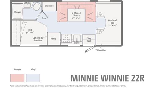 Floorplans in the Winnebago Minnie Winnie and Spirit - Lichtsinn RV Blog