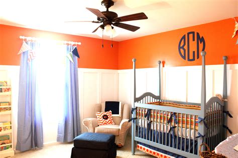 Blue and Orange Nursery for Baby Boy - Project Nursery