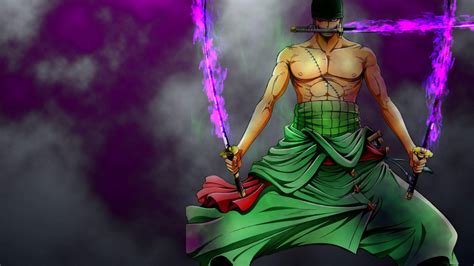 Roronoa Zoro With Three Swords Live Wallpaper