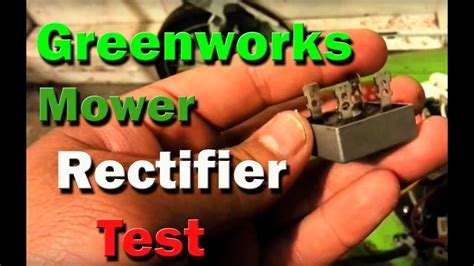 Greenworks Electric Mower - Thermal Paste on Rectifier / Regulator ...