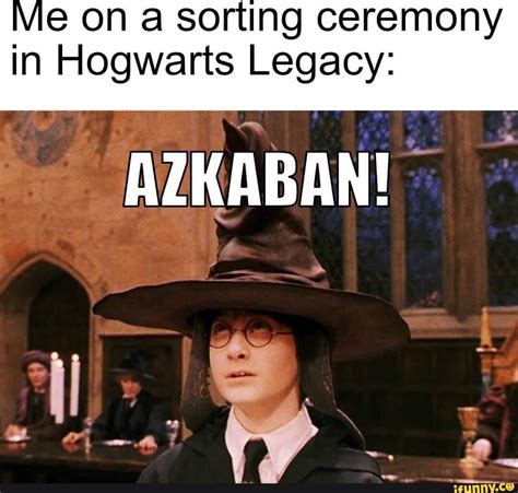 Vie on a sorting ceremony in Hogwarts Legacy: AZKABAN! - iFunny