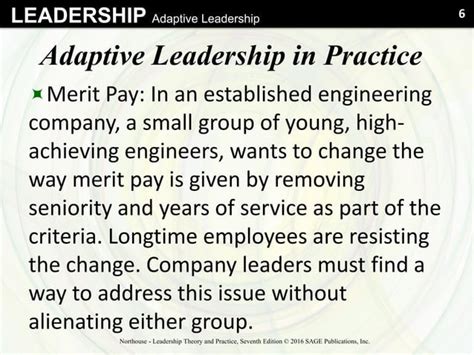 Adaptive leadership