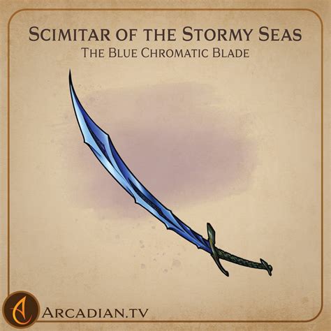 Scimitar of the Stormy Sea – DnD magic item - Arcadian Media