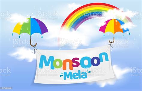 Monsoon Concept Stock Illustration - Download Image Now - Cloud - Sky ...