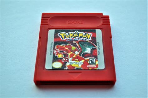 Pokemon Red GameBoy Cartridge Game. Editorial Photo - Image of acclaim ...