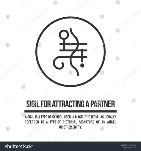 Sigil Attracting Partner Romantic Relationships Stylized Stock Vector (Royalty Free) 1621093900 ...