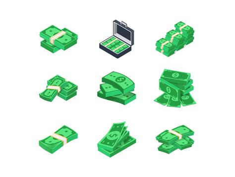 Free Stacks of Money Vector Icons | Frebers