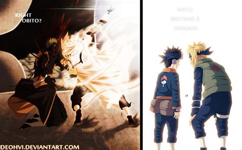 Naruto 637 - coloring - minato vs obito by DEOHVI on DeviantArt