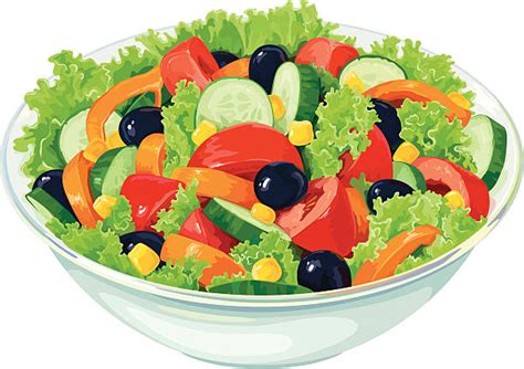 Salad Clip Art, Vector Images & Illustrations - iStock