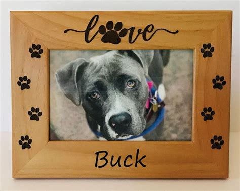 Personalized Dog Pet Frame - Personalized Puppy Picture Frame Gift - Dog Photo - Photo Frame ...