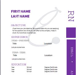 nice looking RN resume template with a stethoscope Rn Resume, Nursing Resume, Nursing Students ...