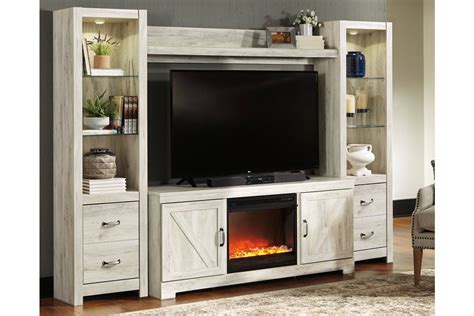 Bellaby 4-Piece Entertainment Center with Fireplace | Ashley Furniture HomeStore | Fireplace ...