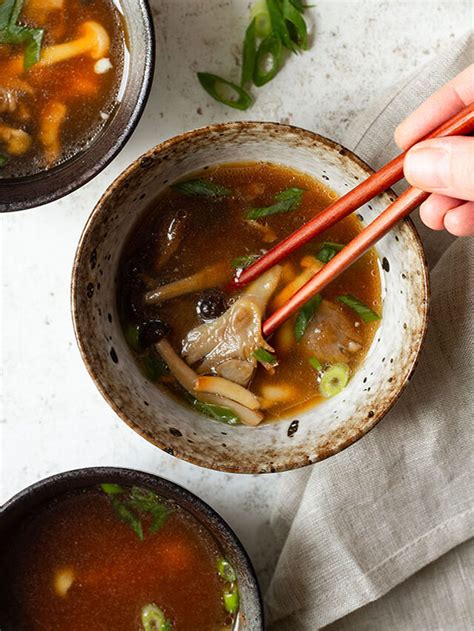 Miso Soup with Mushrooms - Knife and Soul