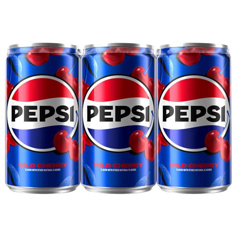 Save on Pepsi Wild Cherry Cola Soda Mini - 6 pk Order Online Delivery ...