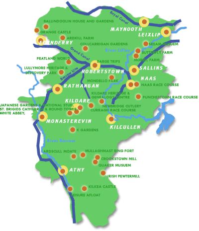 Kildare Map Region City - Map of Ireland City Regional Political