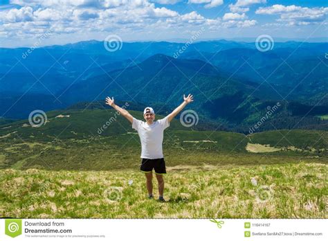 Summer Hiking in the Mountains. Stock Image - Image of harmony, nature ...