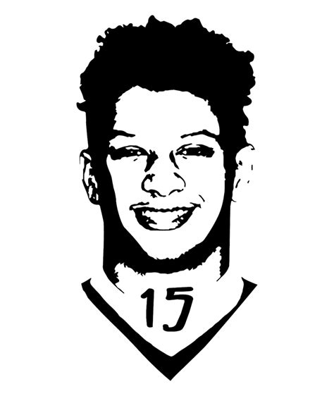 Patrick Mahomes Svg. Patrick Mahomes Portrait Svg. Instant | Etsy