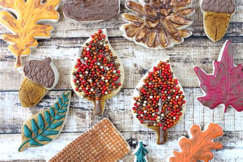 Autumn Leaf Tree Decorated Cookie (Tutorial) | Decorated cookies ...