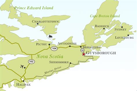 Cape Breton Map - Canada