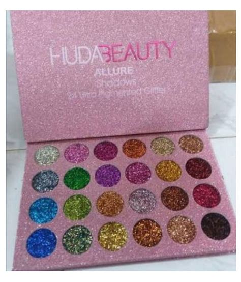 Huda Beauty Allure Ultra Pigmented Glitter Eyeshadow Palette 24 Shades: Buy Huda Beauty Allure ...