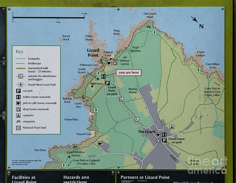 Lizard Point Lighthouse Heritage Centre Map Photograph by Wayne Moran ...