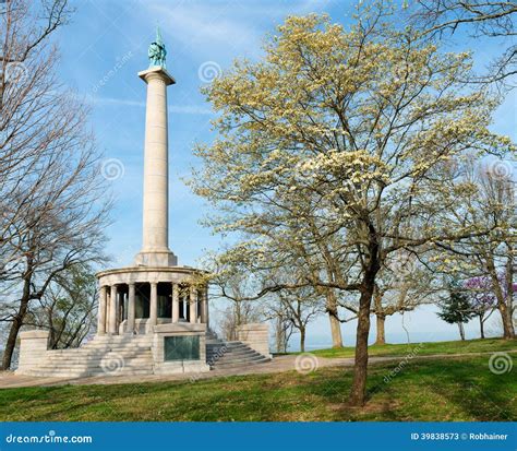 Monument To Civil War Soldiers Near Chattanooga, Tennessee Stock Photo ...