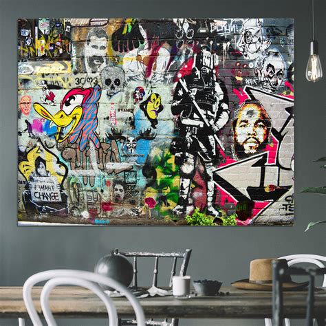 Graffiti Wall Abstract Canvas Print or Poster | Canvas Art Rocks