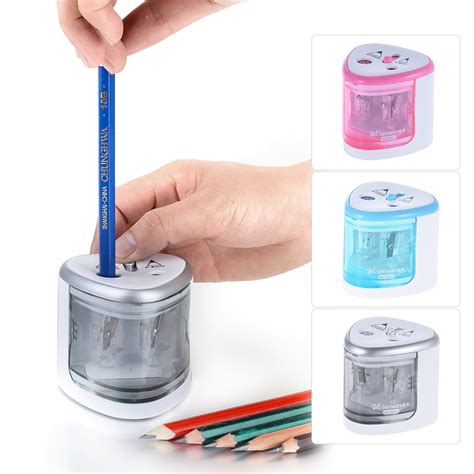 Multi-functional Automatic Electric Pencil Sharpener Battery Operated with 2 Holes(6-8mm / 9 ...