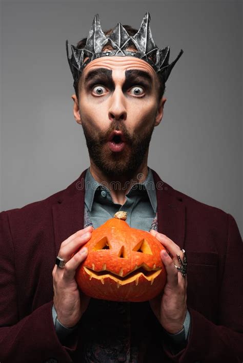 Man in Vampire King Halloween Costume Stock Photo - Image of caucasian, grey: 230793972