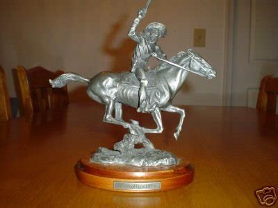 the pony express rider cowboy statue 1988 | #30822747