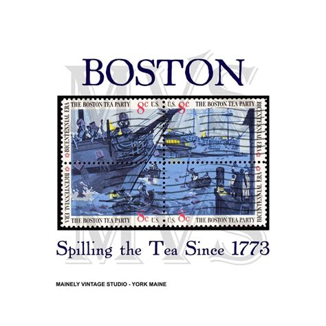 Boston Tea Party 250TH PNG & JPG Digital Printable Art Download Design - Etsy UK