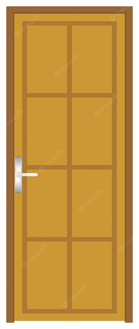 Premium Vector | Door vector illustration simple design home interior