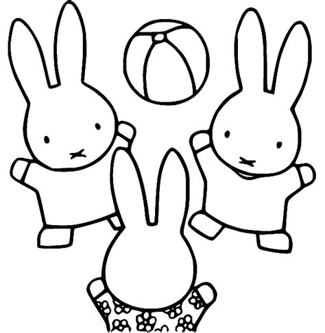 Miffy Coloring Pages Printable for Free Download