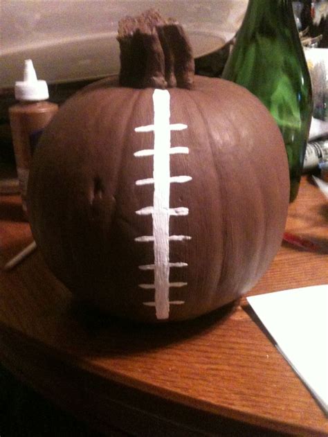 Football pumpkin, fun for fall!! | Fall decor, Halloween pumpkins, Pumpkin