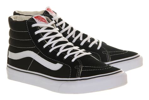 Vans Slim High-Tops in Black | Lyst