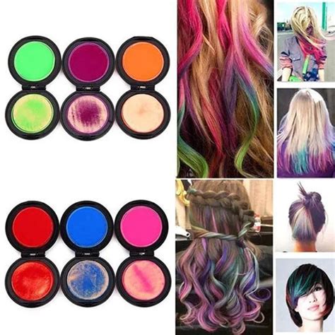 Dropshipping 6Colors/Set Temporary Hair Dye Washable Pro Salon One time ...