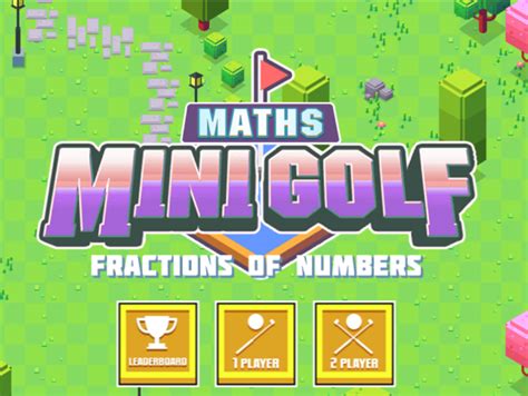 Fractions of Numbers - Mini Maths Golf - Mathsframe