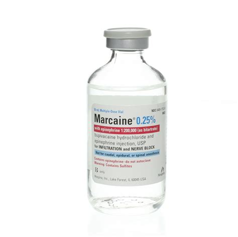 Marcaine 0.5% With Epinephrine 20ml Single-use « Medical Mart