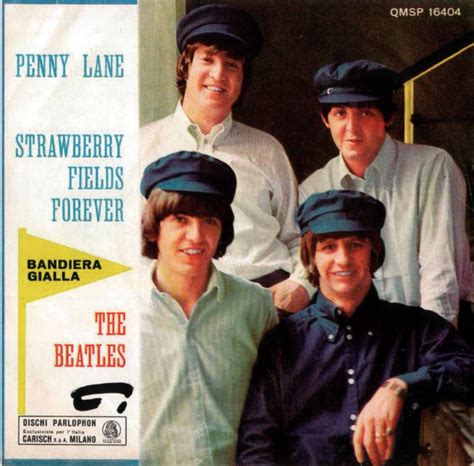 Penny Lane/Strawberry Fields Forever single artwork – Italy | The Beatles Bible