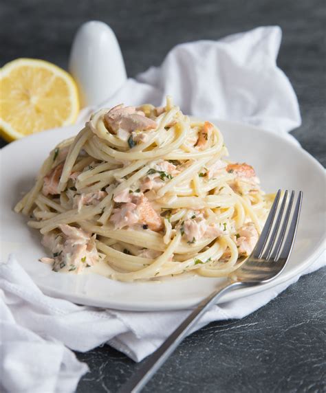 Creamy Salmon Pasta in a Dill Sauce | Don't Go Bacon My Heart