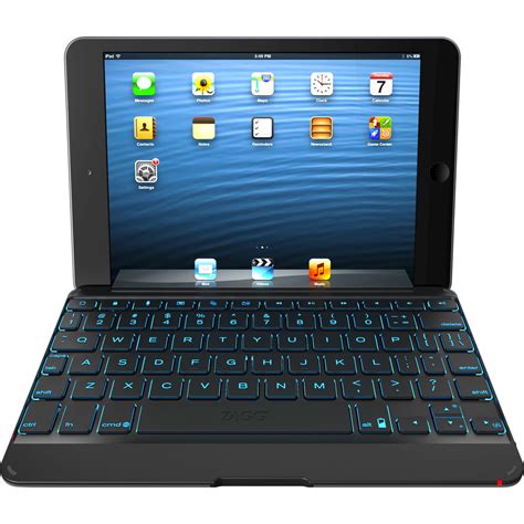 ZAGG ZAGGkeys Keyboard/Cover Case (Folio) Apple iPad mini Tablet, Black ...